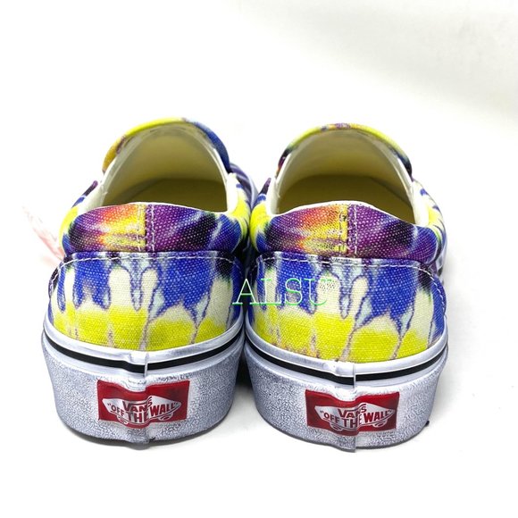 đ Santaâs Special đ VANS Vans Classic Slip On Washed Tie-Dye Menâs VN0A4U3819X - Picture 7 of 8